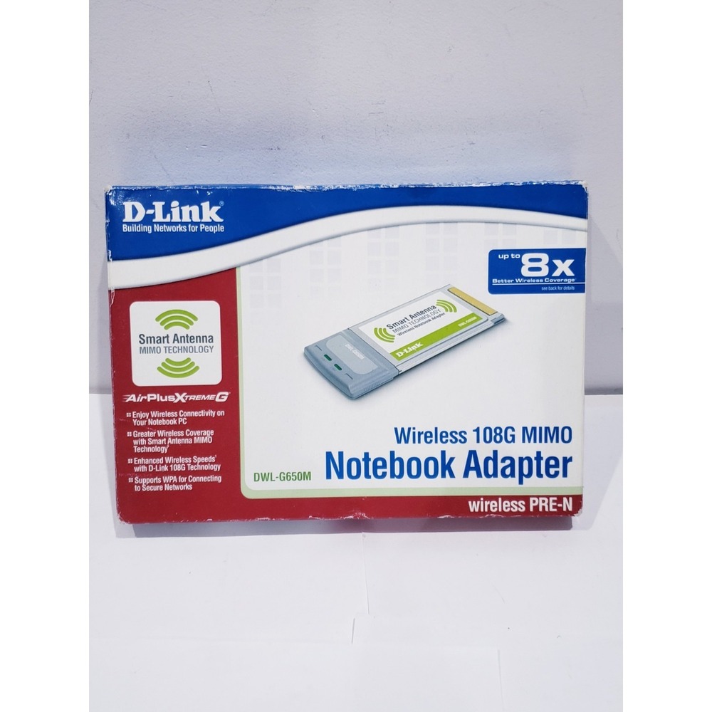 D-Link DWL-G650M Super G MIMO Wireless Notebook Adapter